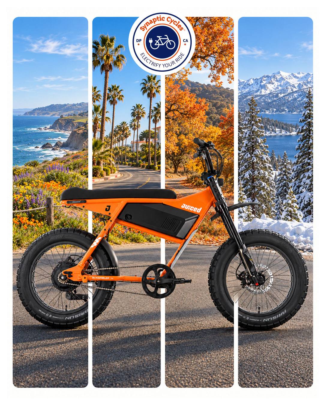 One eBike. Endless reasons to ride. 🚲

Sunny coastal cruises, crisp fall adventures, cool winter rides, or those perfect California days in between—the fun doesn’t have an off-season.

Find the eBike that keeps you riding all year long at Synaptic Cycles. Stop by and take one for a test ride!

SynapticCycles.com

#SynapticCycles #eBikeLife #RideElectric #JuicedBikes #ElectricBike #RideAllYear