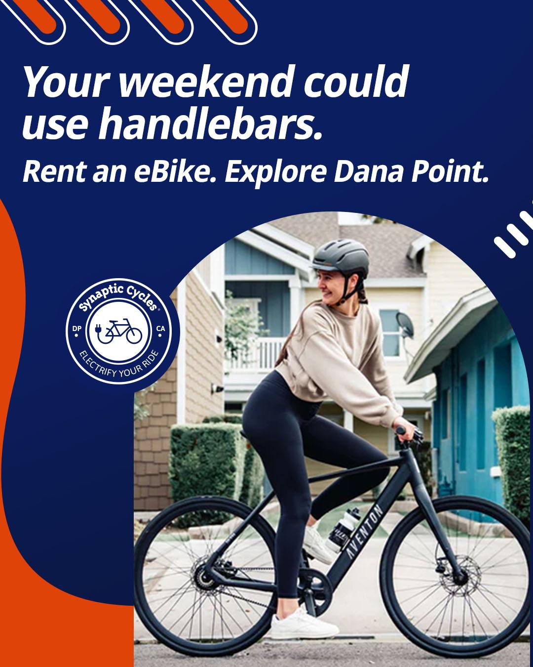 Weekend plans hit different on two wheels. ⚡🌴

Rent an eBike from Synaptic Cycles and spend the day discovering Dana Point at your own pace. Cruise along the coast, stop somewhere for lunch, catch the ocean views, and turn a regular weekend into a mini adventure.

No complicated itinerary needed—just pick your ride and see where the day takes you.

Contact us now to learn more! 
🌐 SynapticCycles.com
📞 (949) 484-6409

#SynapticCycles #eBikeRental #DanaPoint #RideElectric #DanaPointAdventures #eBikeLife
