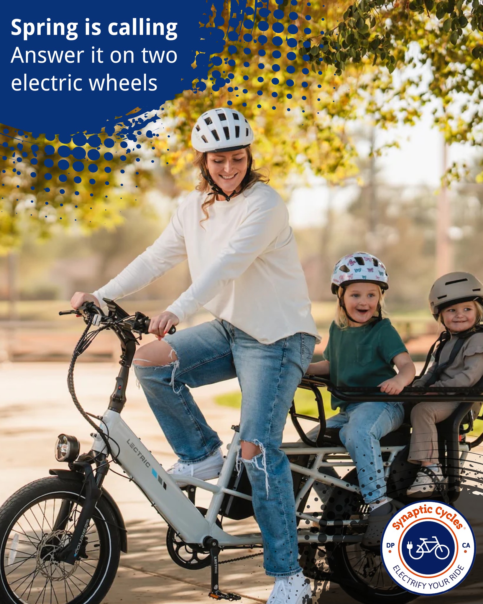 Spring days are better on two wheels. 🌿

Cruise farther, ride easier, and make every moment outdoors one to remember—together.

Contact us now - SynapticCycles.com

#SynapticCycles #SpringVibes #EBikeLife #OutdoorLifestyle #SoCalLiving