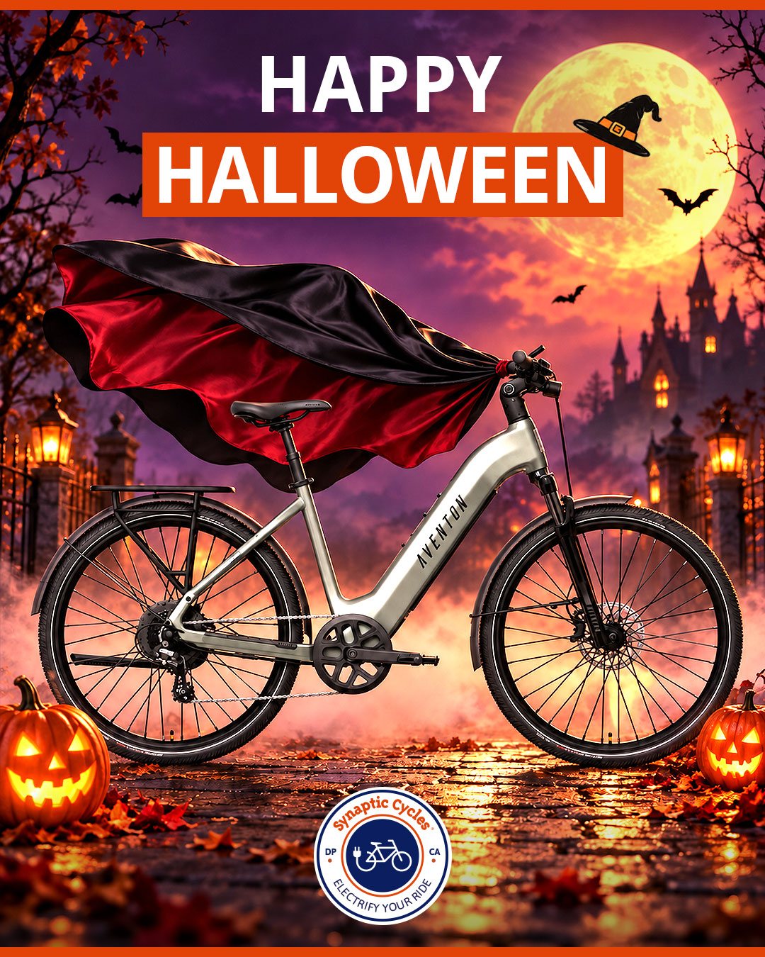 No tricks, only treats! Synaptic Cycle wishes you a sweet and safe Halloween!😱🧡🍬

#SynapticCycles #Spooktacular #HappyHalloween #Scary #HalloweenCostume #TrickOrTreat #SpookySeason #Pumpkins #Ghost #HalloweenParty #HalloweenMakeup #Candy