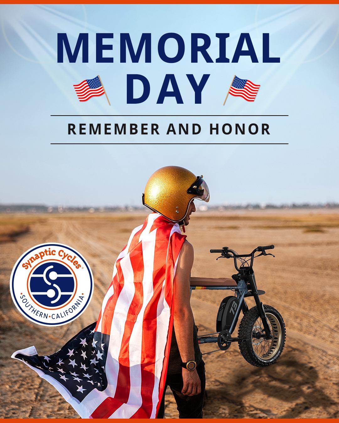We honor and thank the fallen and brave, and remember the cost of our freedom this Memorial Day. We are grateful for our nation's heroes and their sacrifices for our country. 🇺🇸🎖🌹
.
.
.
.
#SynapticCyles #MemorialDayWeekend #USA #America #Love #ThankYou #Freedom #Military #Family #Remember #Honor #Army #Navy #RedWhiteAndBlue #MemorialDay2025 #Patriotic