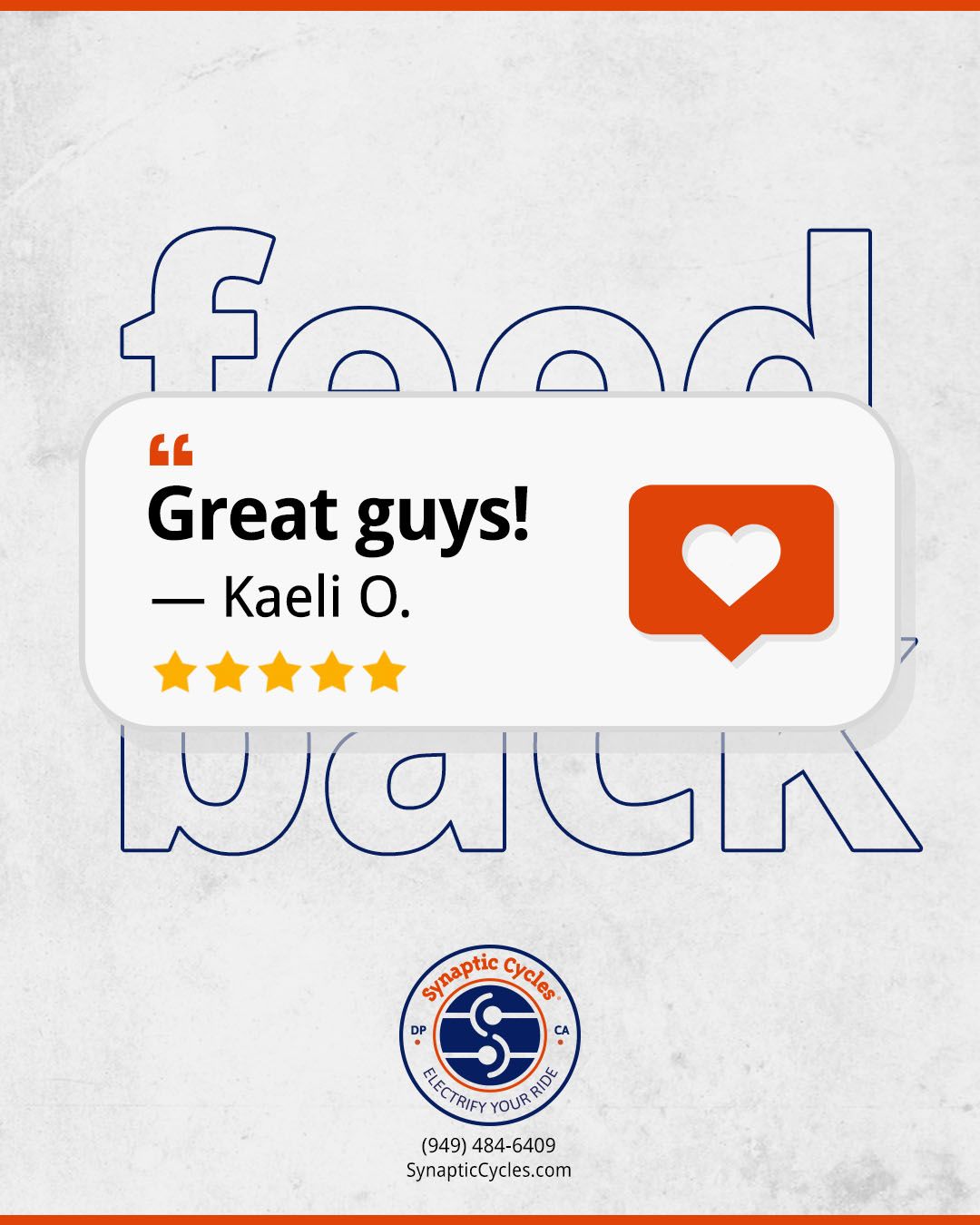 Thank you, Kaeli! See for yourself why Synaptic Cycles is the go-to spot for all things eBike! ➡️ 949-484-6409 | SynapticCycles.com
#eBike #Review #SynapticCycles #DanaPoint #CyclingLife #ThankYou #eBikeShop