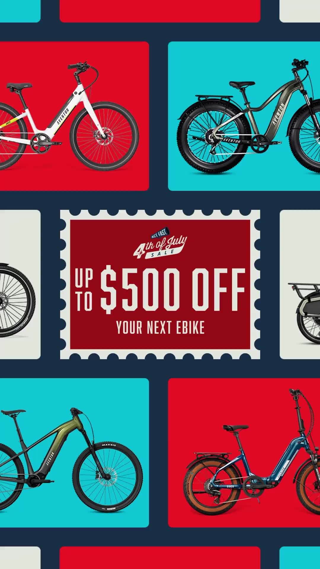 4th of July Sale: Up To $500 Off Your Next Ebike From Aventon