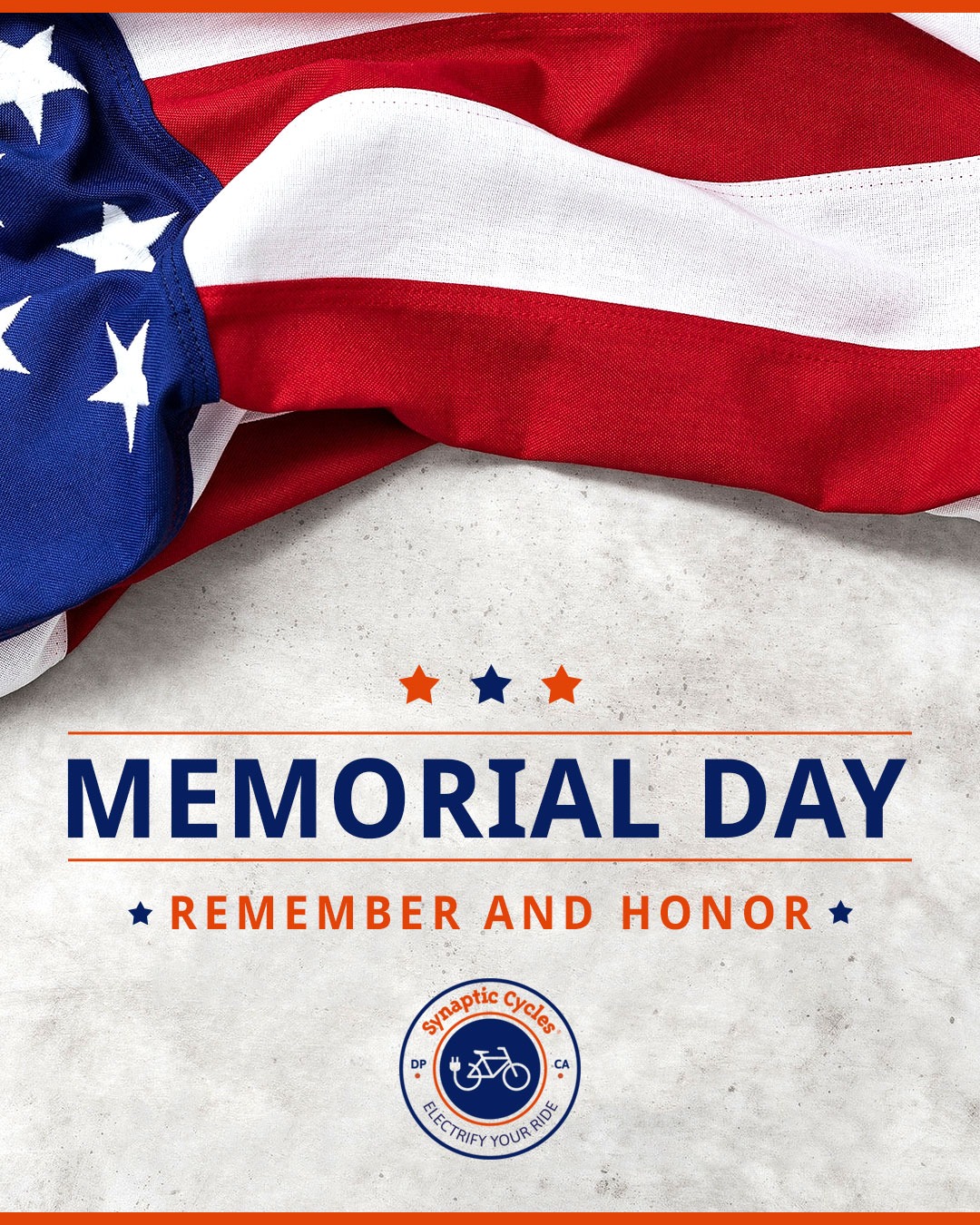 The joy of cycling for sport, recreation, or health is made possible by the freedom secured through extraordinary courage and sacrifice. 

This Memorial Day, Synaptic Cycles remembers and honors the brave men and women who protected our freedom with deep gratitude and sincere respect. Keep pedaling. 🇺🇸💙🦅

#SynapticCycles #MemorialDayWeekend #USA #America #ThankYou