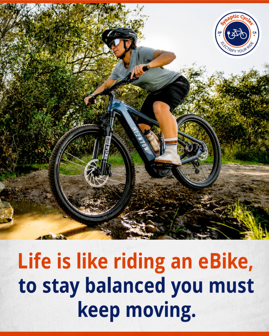 Staying active doesn’t have to mean pushing yourself to the limit. Sometimes, it’s simply getting outside, moving your body, and making time for a ride. 

What starts as a short ride can turn into miles of fresh air, movement, and time outdoors.

What’s your favorite way to stay active? Tell us in the comments! 👇

🌐 SynapticCycles.com

#SynapticCycles #EBikeLife #StayActive #CyclingLife #PedalMore #ElectrifyYourRide